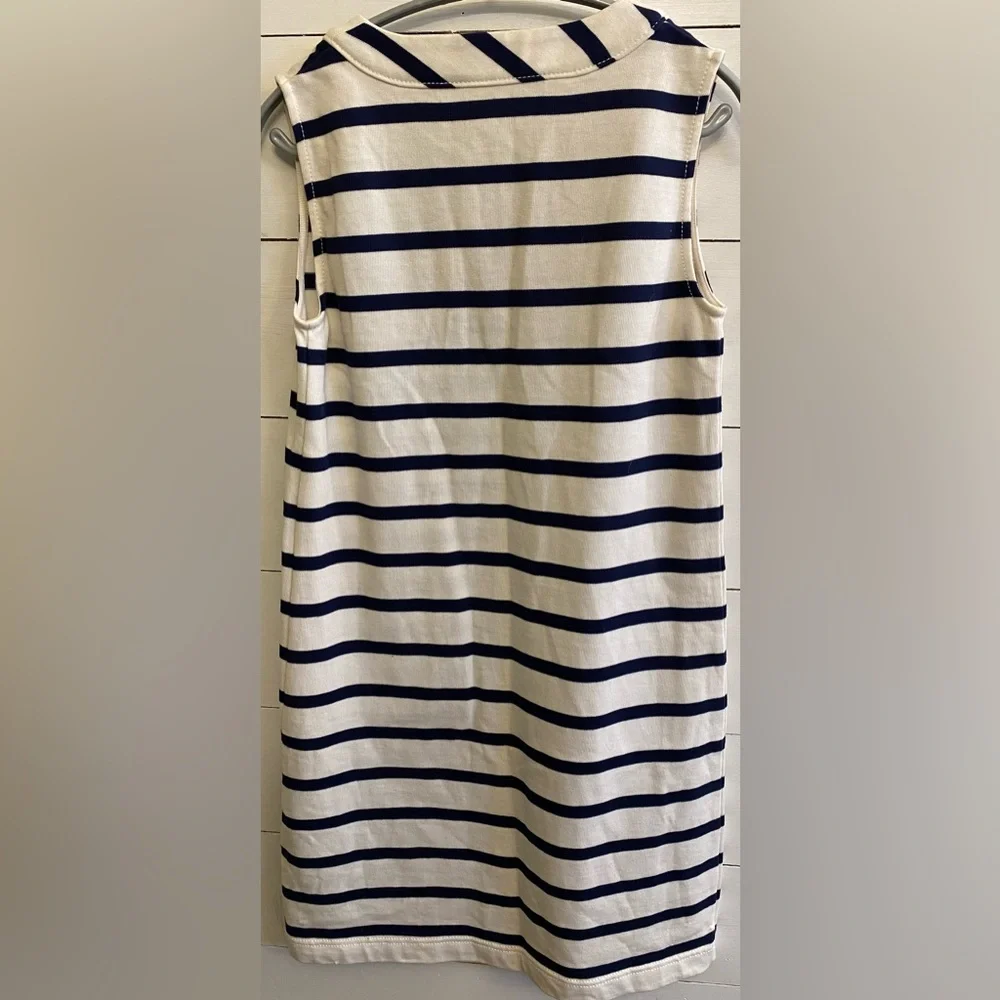 Kate Spade New York Women’s Small Tropez Navy/White Stripe Cotton‎ Shift Dress